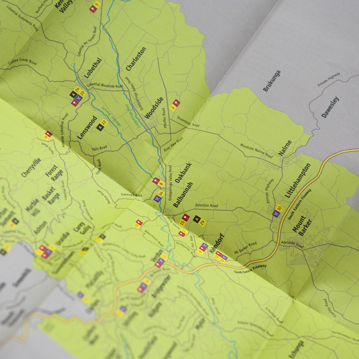 Adelaide Hills Wine Region Come Up For Air Campaign Map