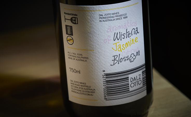 Dal Zotto Pucino Prosecco VP Label Back