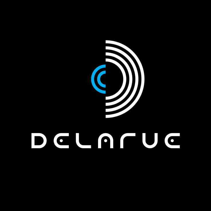 Delarue Vertical Lockup PMS Reversed